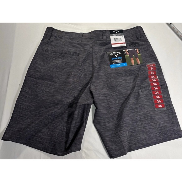 Callaway Men's Opti-Dri Stretch Golf Shorts Charcoal Size 34 Brand New - Picture 1 of 11
